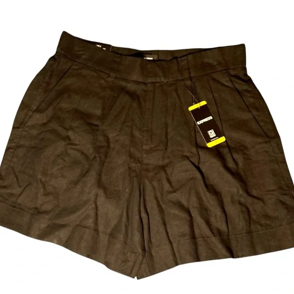 🖤 Express Linen Shorts | Size 8 | High-Rise + Breezy Chic - Picture 4 of 11